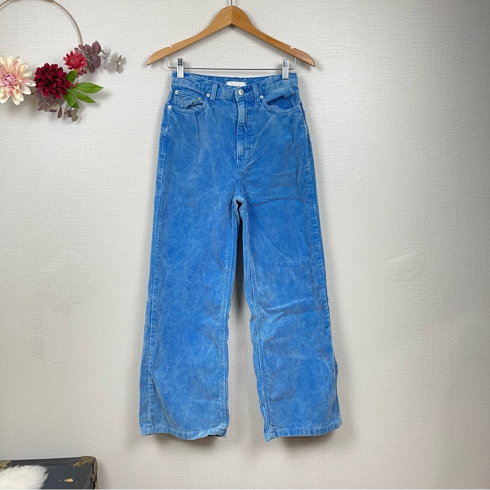 BDG Urban Outfitters Light Blue Corduroy High & Wide Women Pants Size 27